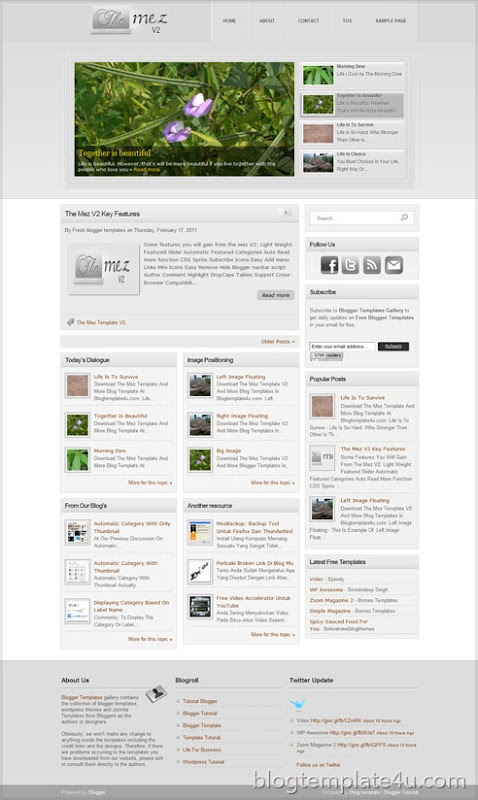The Mez V2 Blogger Template FREE Templete The Mez V2 Blogger Template FREE Templete